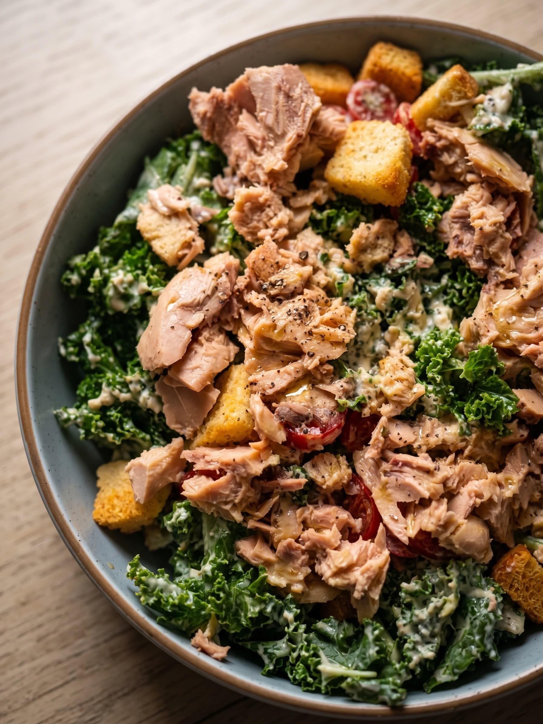 Garlicky Chicken Caesar Salad