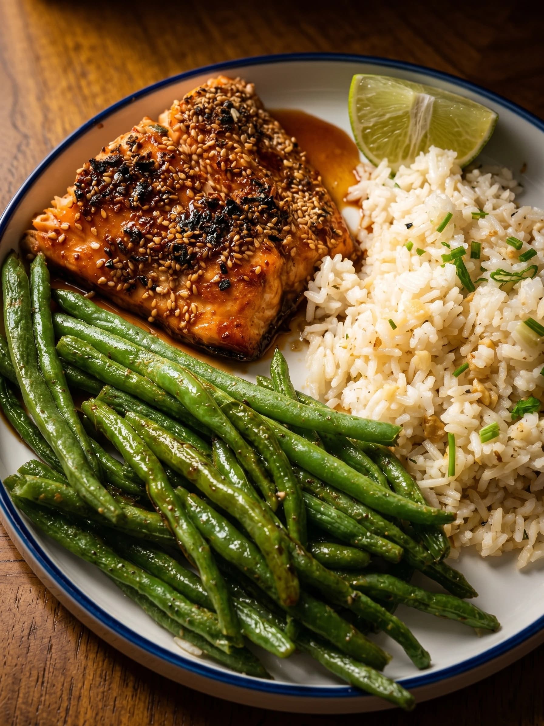 Teriyaki Salmon with Sesame and Furikake
