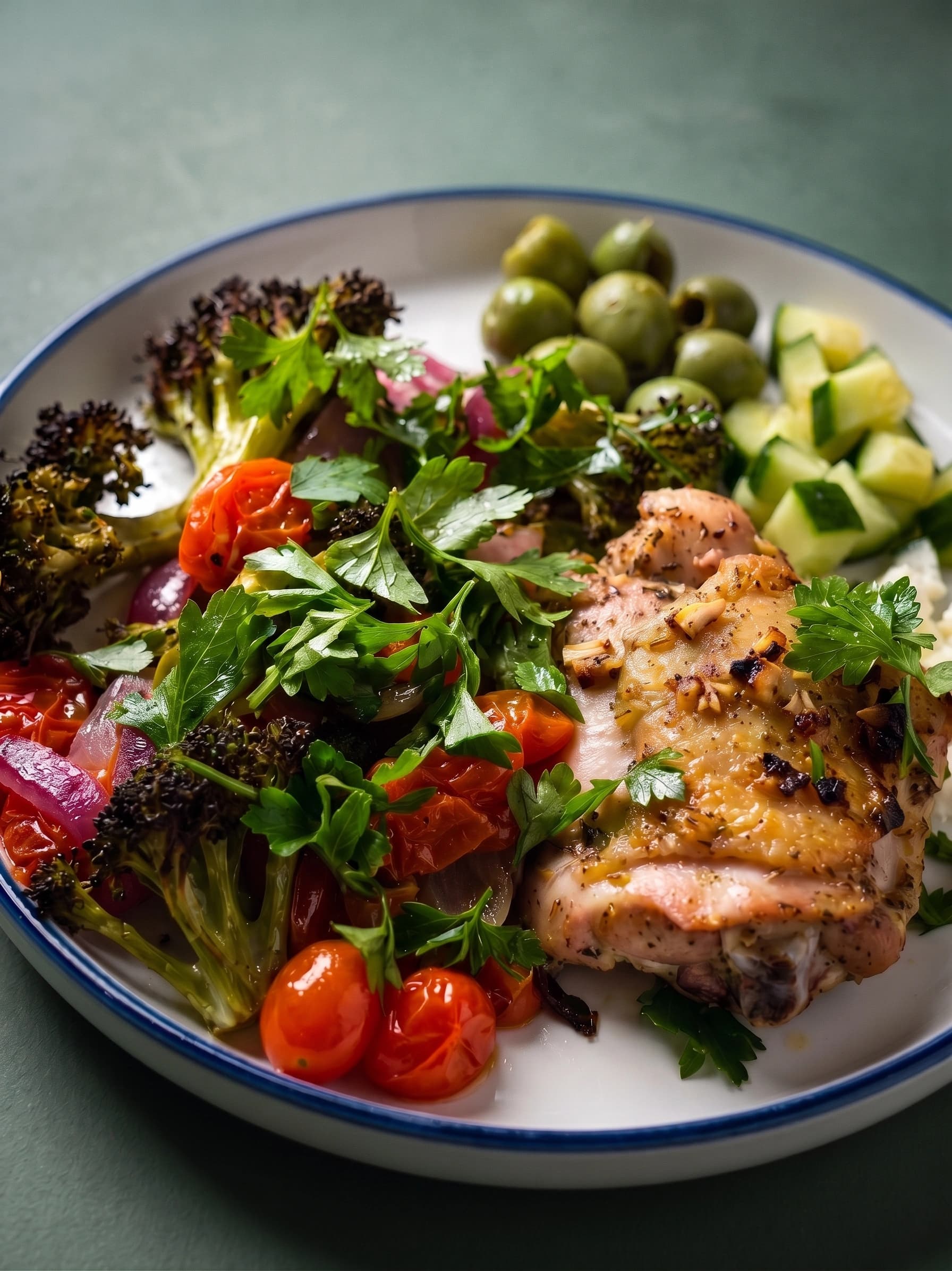 Greek Lemon Sheet-Pan Chicken