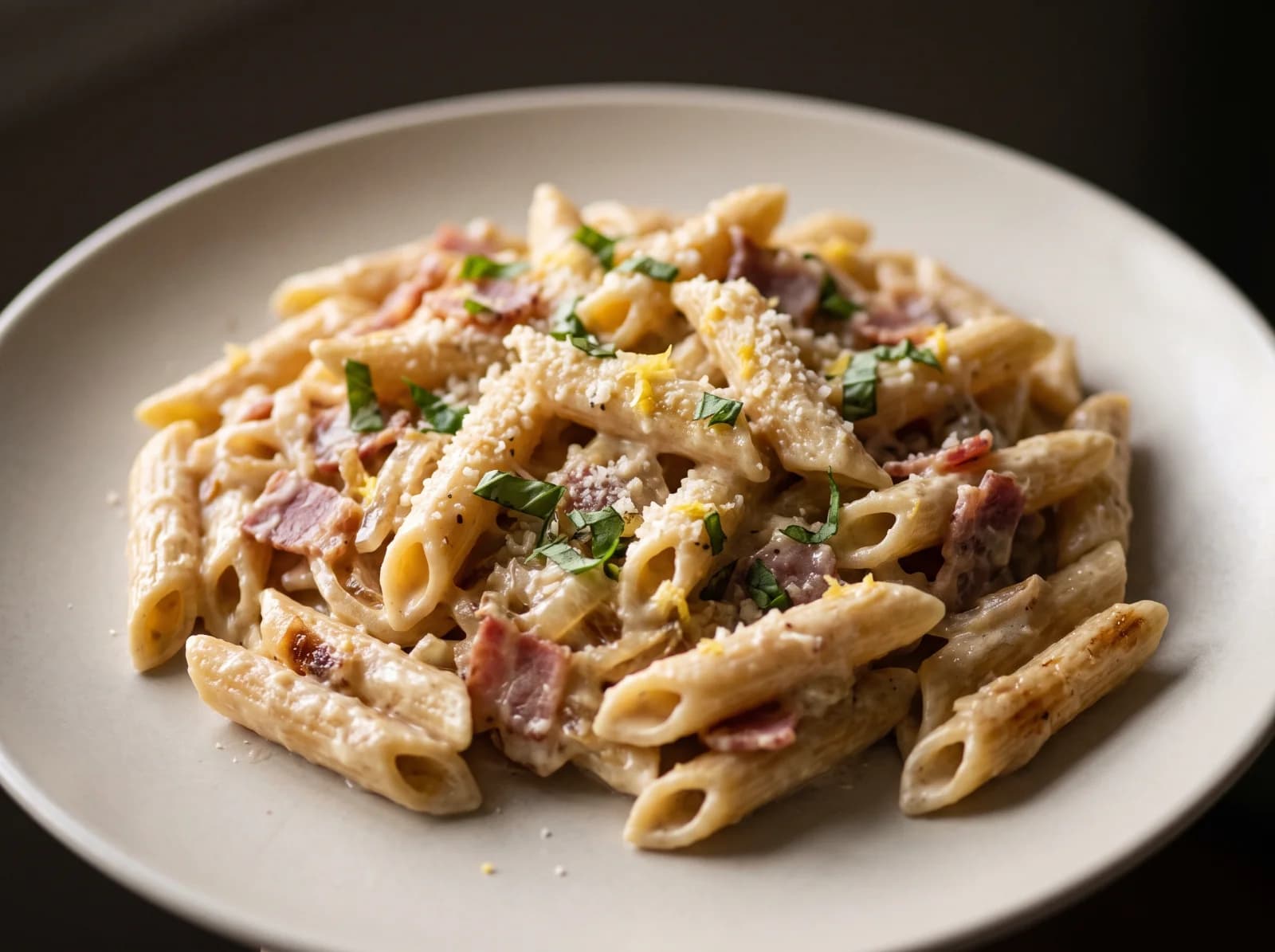Caramelized Onion Cream Pasta