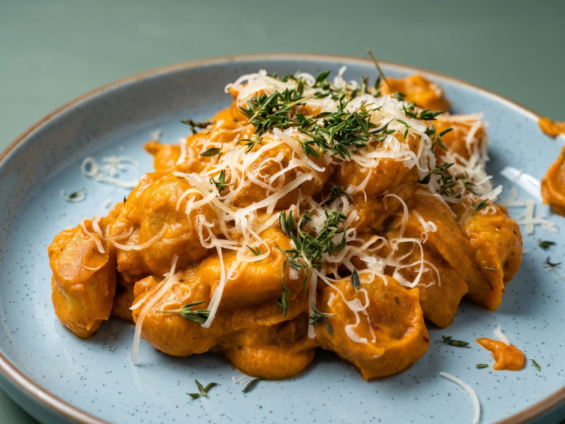 Crispy Gnocchi in Pumpkin Sauce