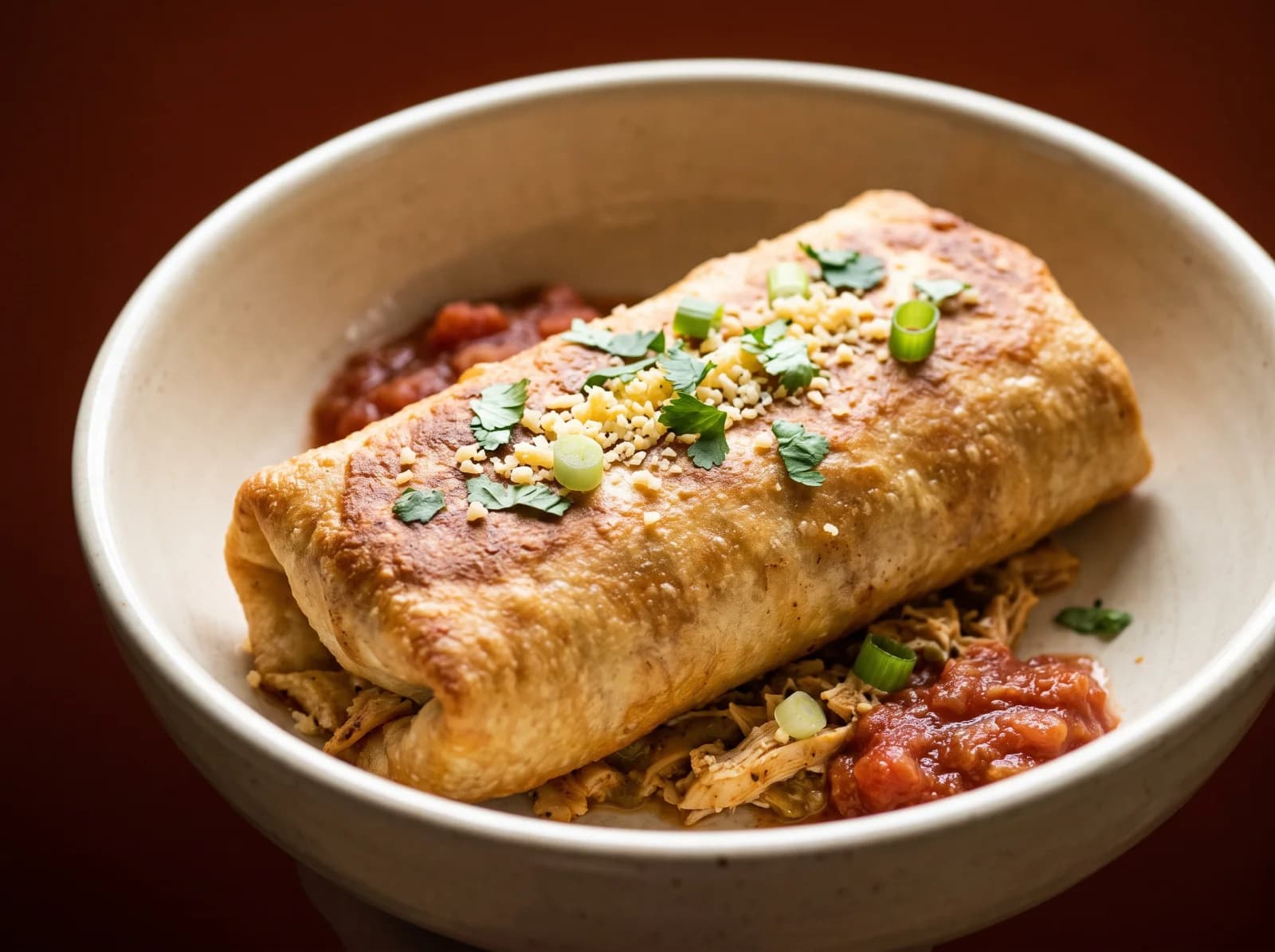 Crispy Chicken Chimichangas