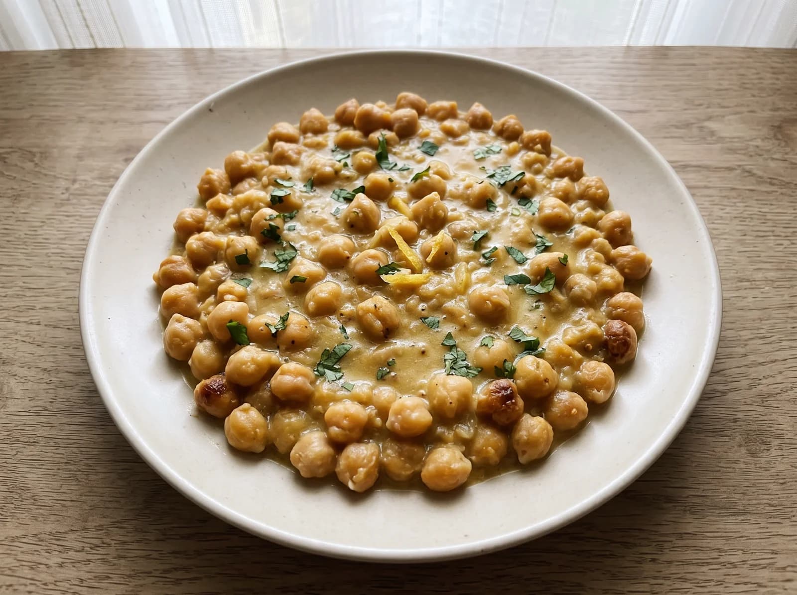 Lemony Stewed Chickpeas