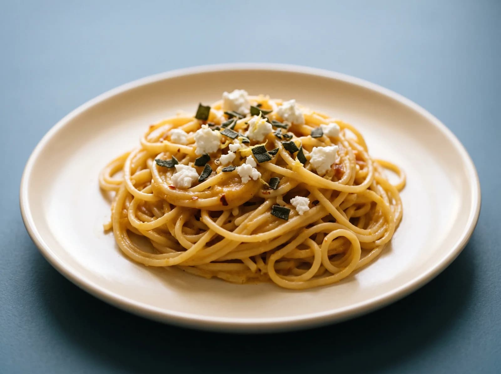 Butternut Spaghetti with Crispy Sage