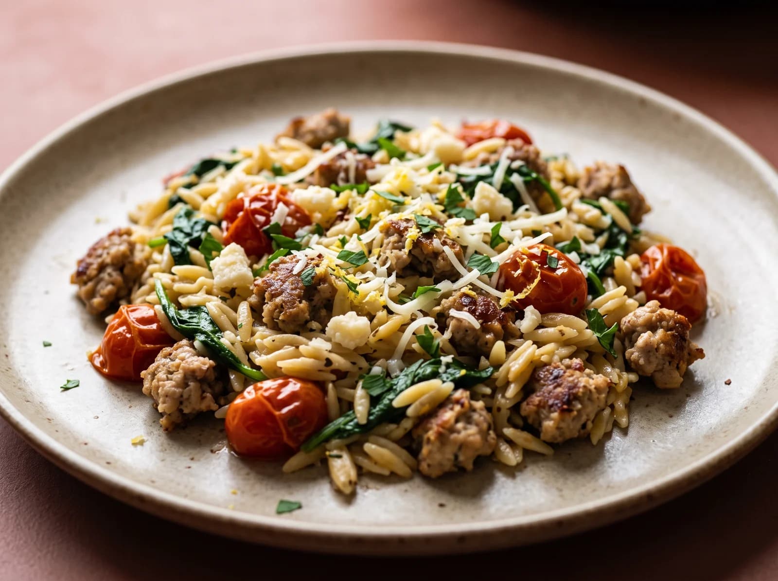 One-Pan Orzo Italiano